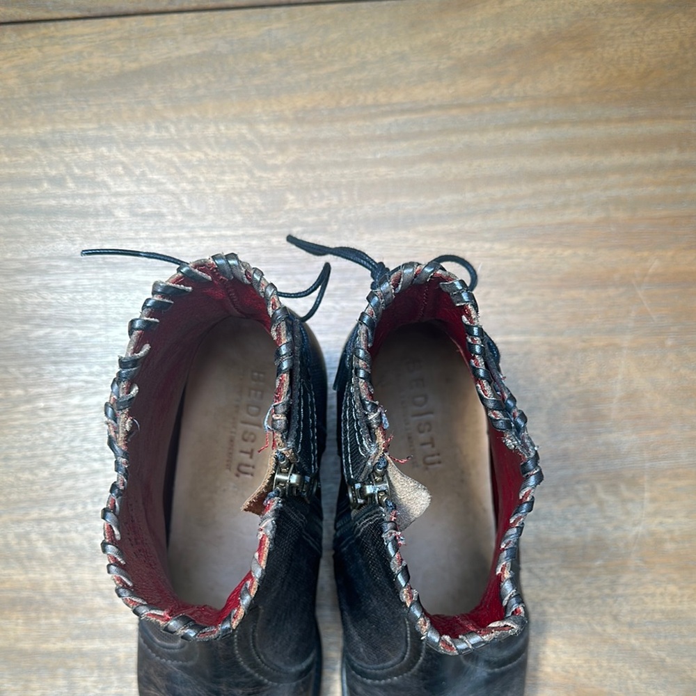 Bedstu Black Leather Ankle Boots - Picture 2 of 5